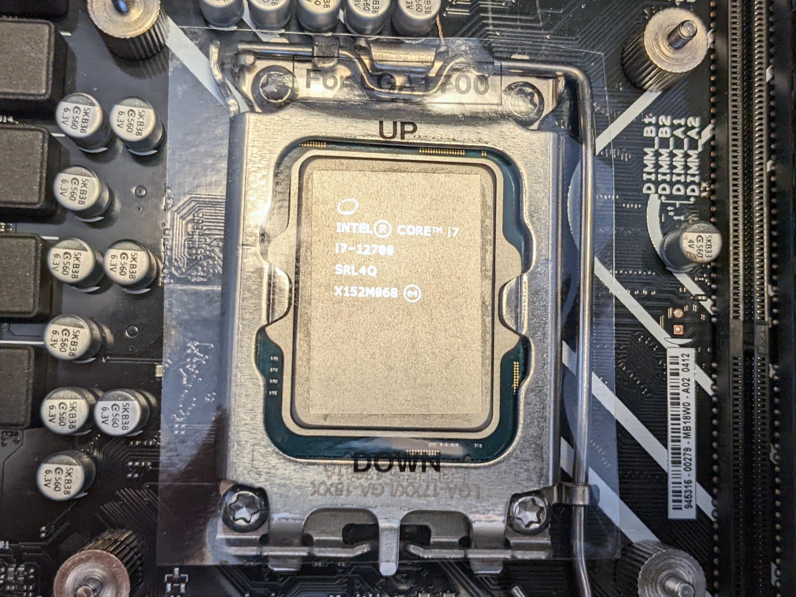 CPUクーラー交換　Intel Core i7　12世代　グリス塗布前